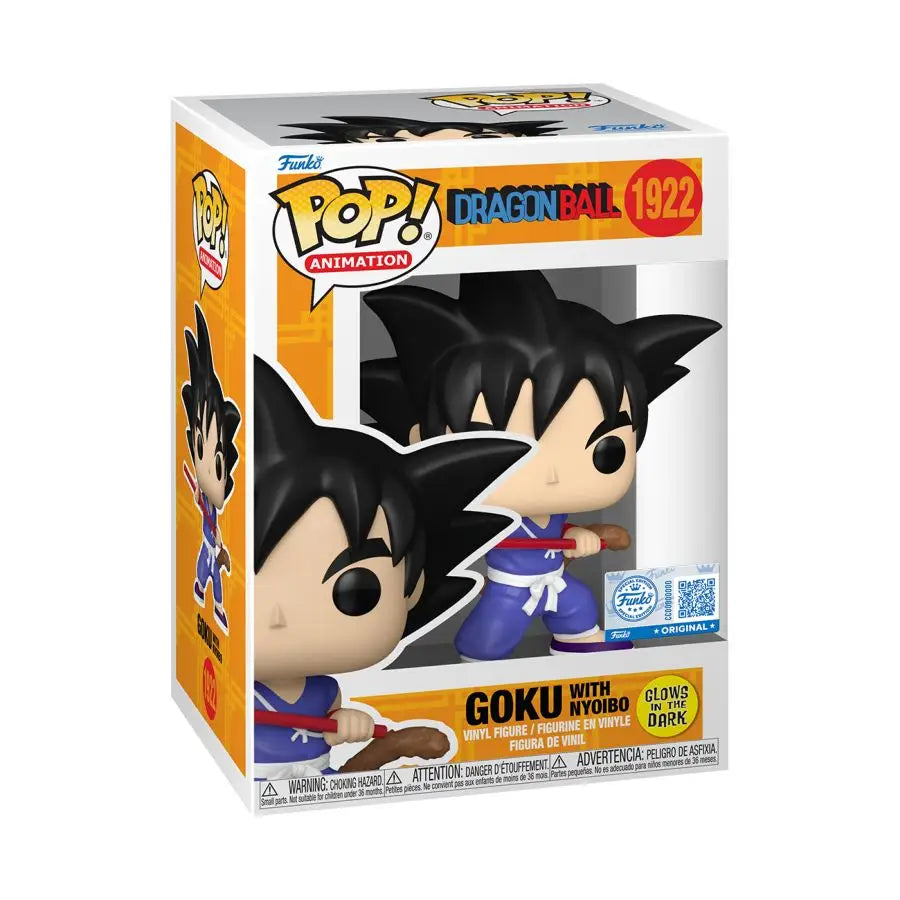 Dragon Ball - Goku with Nyoibou US Exclusive Glow Pop! Vinyl