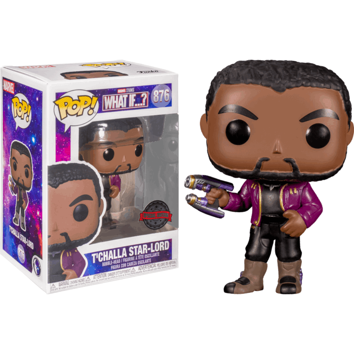 Marvel: What If…? - T’Challla Star-Lord Unmasked Pop! Vinyl