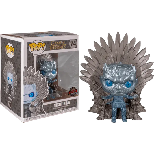 Game of Thrones - Night King on Throne Metallic Deluxe Pop! Vinyl