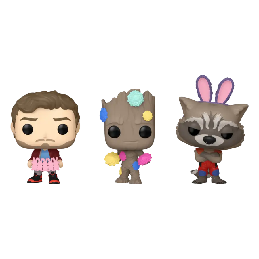 Guardians of the Galaxy - Star-Lord, Groot, & Rocket Carrot Pocket Pop! 3-Pack