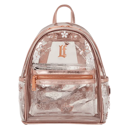 Loungefly - Clear Floral Mini Backpack