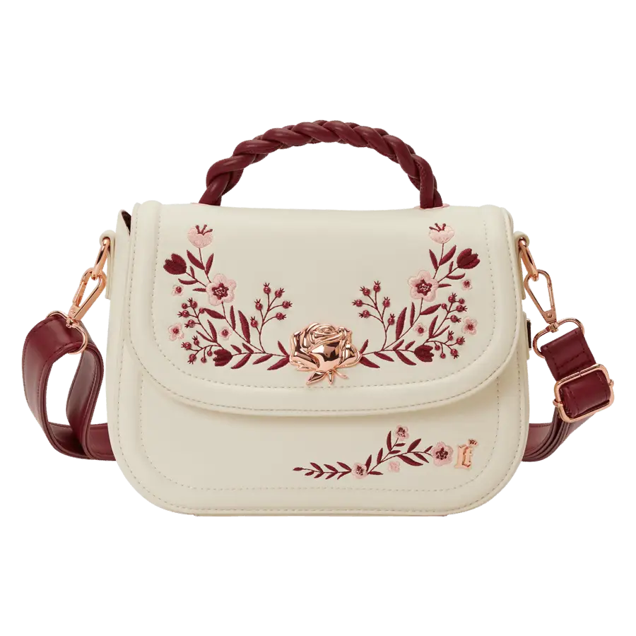 Loungefly - Cream & Red Floral Crossbody Bag