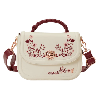 Loungefly - Cream & Red Floral Crossbody Bag