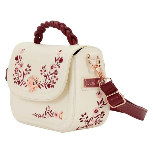 Loungefly - Cream & Red Floral Crossbody Bag