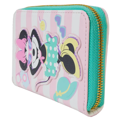 Minnie Mouse Vacation Style Poolside Zip Around Wallet