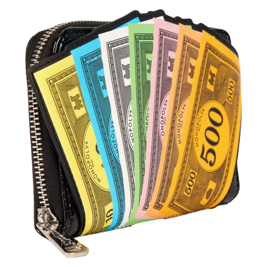 Monopoly 90th - Money Glitter Zip Around Wallet