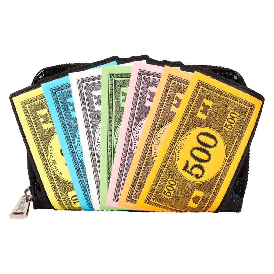 Monopoly 90th - Money Glitter Zip Around Wallet