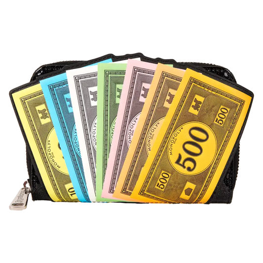 Monopoly 90th - Money Glitter Zip Around Wallet