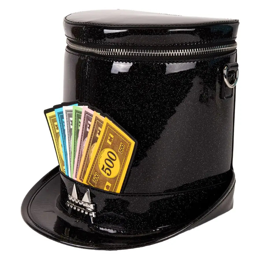 Monopoly 90th - Top Hat Glitter Figural Crossbody Bag