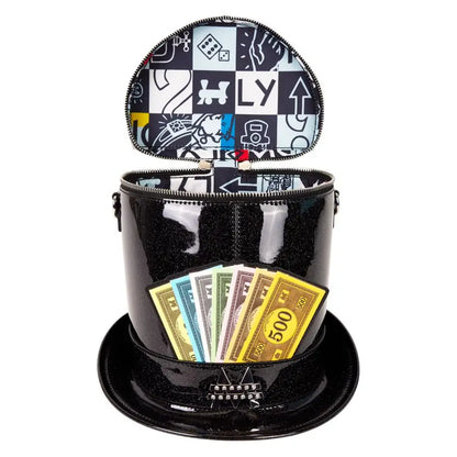 Monopoly 90th - Top Hat Glitter Figural Crossbody Bag