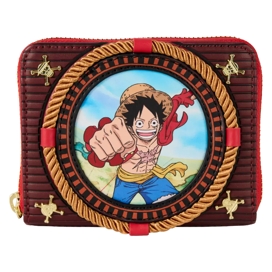 One Piece - Luffy Compass Zip Around Wallet