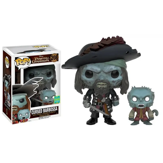 Pirates of the Caribbean - Cursed Barbossa 2016 Summer Convention Exclusive Pop! Vinyl #208