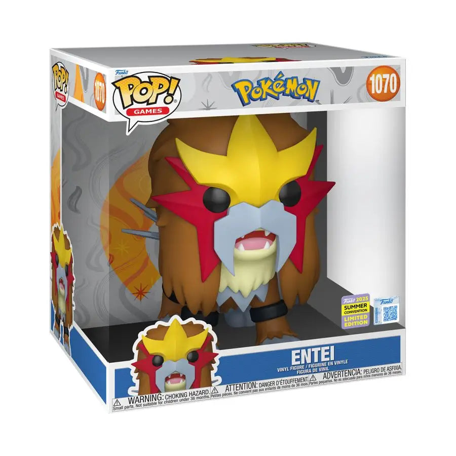 Pokemon - Entei 10" SDCC 2025 Exclusive Pop! Vinyl