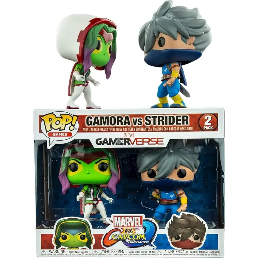 PoP! Marvel Vs Capcom Gamora Strider Vinyl Figure 2 Pack