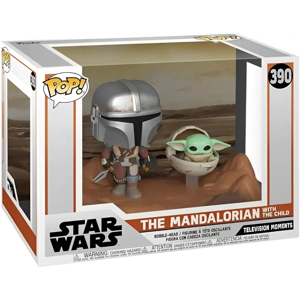 Pop! Star Wars Moment: The Mandalorian - The Mandalorian with The Child