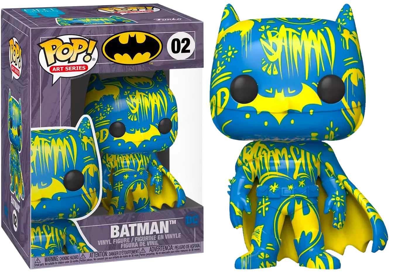 Batman Blue and Yellow Art Series