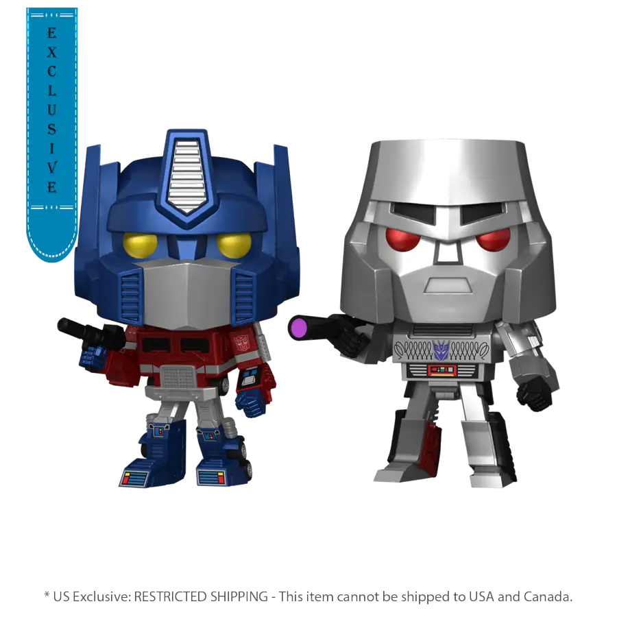 Transformers: G1 - Optimus Prime & Megatron US Exclusive Metallic Pop! Vinyl 2 -Pack