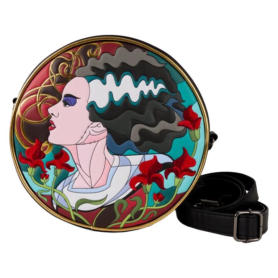 Universal Monsters - The Bride of Frankenstein Stained Glass Crossbody Bag