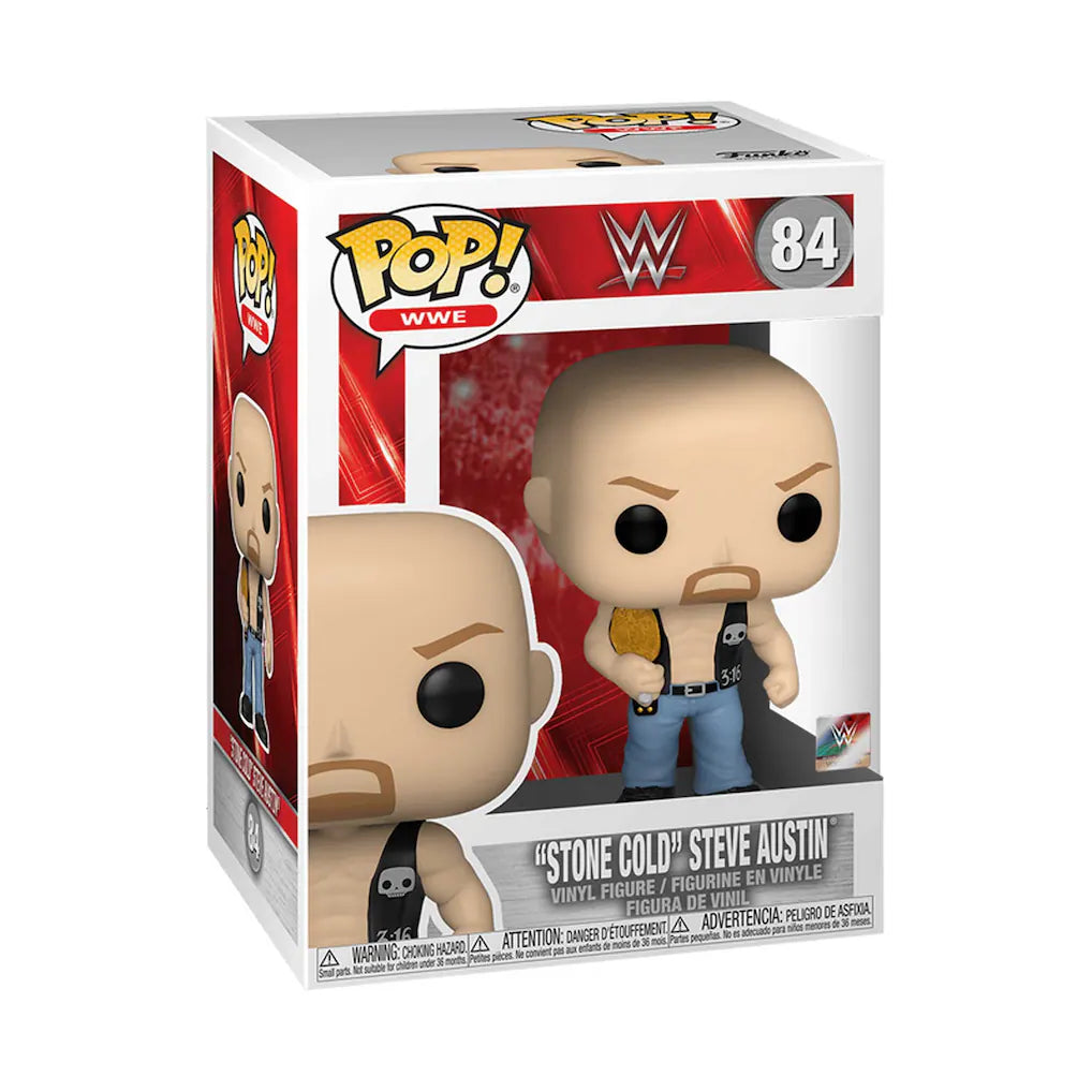 WWE - Stone Cold’ Steve Austin with Championship Belt - POP! TV / Movies/Celebrity/Sports
